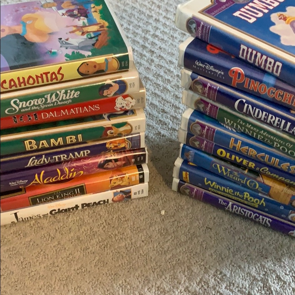 Disney VHS movies - used